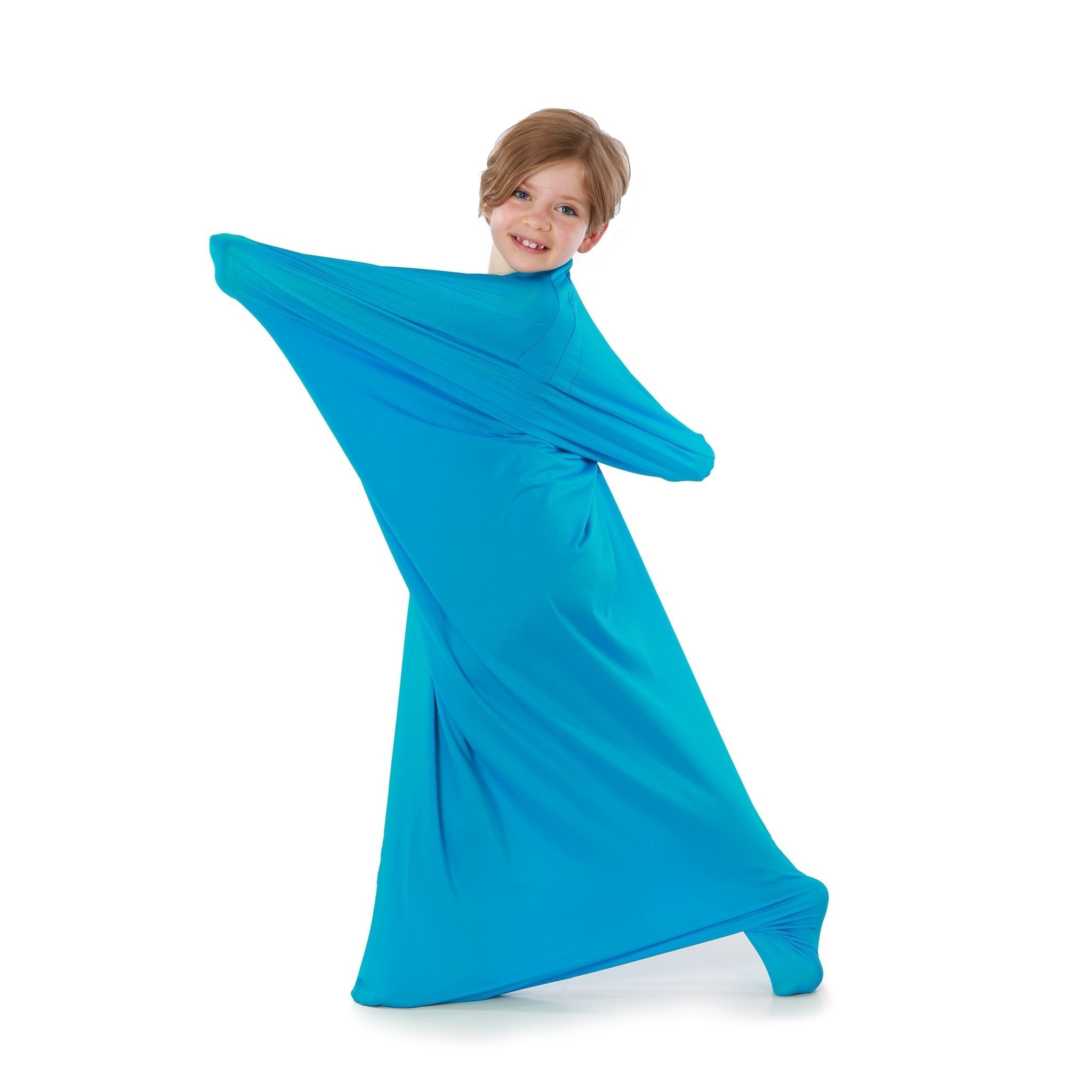 Body Sox, The Sensory Body Sock is an exciting experience full of fun and laughter and with great sensory input. The Body Sock teaches spatial language with reinforced tactile information from the Lycra. "Tall", "wide", "tiny" start to have more meaning when the child feels the shape they make. Many children with autism will enjoy the feel of the lycra squeezing against their body, but allow them to explore the Body sox first and ensure they actively choose to go in. They could start off by just putting the