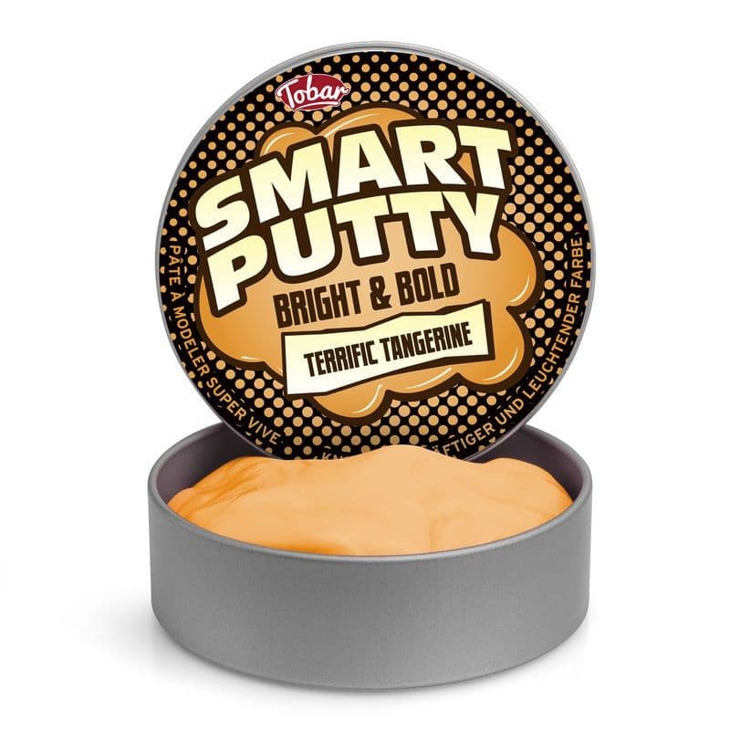 Bright and Bold Smart Putty, The Bright and Bold Smart Putty is a tin of putty that offers an interesting tactile experience and sparkles. Mould, stretch, bounce and even watch this putty melt as you play with it. Play with this Bright and Bold Smart Putty in your hands and marvel at its strikingly bright colour! The amazing shape-shifting Bright and Bold Smart Putty can be moulded, stretched, bounced. It even comes with a handy tin that seals in the freshness, making it easy to store for gungy fun time and