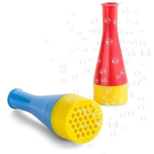 Bubble Blizzard Blower, Stir up a blizzard of bubbles with this amazing Bubble Blizzard Blower. Just brush a bit of the bubble solution over the yellow mesh, then reattach the mouthpiece and blow on the Bubble Blizzard Blower. An impressive stream of bubbles will fly from the end and completely fill the air with floaty fun. Bubble blower toy Creates a huge stream of bubbles, Blow everyone away with Blizzard Bubbles! This bubble-blowing tool is perfect for creating a lively, fun atmosphere at children’s part