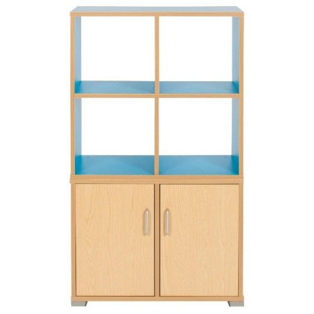 Bubblegum Low Level 2 Bay Classroom Cupboard, The Bubblegum Low Level 2 Bay Classroom Cupboard is ideal classroom storage which includes a vertical divider creating two compartments - each with an adjustable shelf in each side. The Bubblegum Low Level 2 Bay Classroom Cupboard is a sturdy cost effective classroom storage solution. The Bubblegum Low Level 2 Bay Classroom Cupboard is manufactured here in the UK and comes ready assembled so no messing around is required. Mix and match with our Bubblegum furnitu