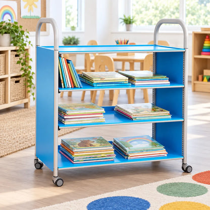 Callero Flat Shelf Unit in a bright classroom – view 7