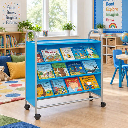 Callero Tilted Shelf Unit in a bright early years classroom – view 6