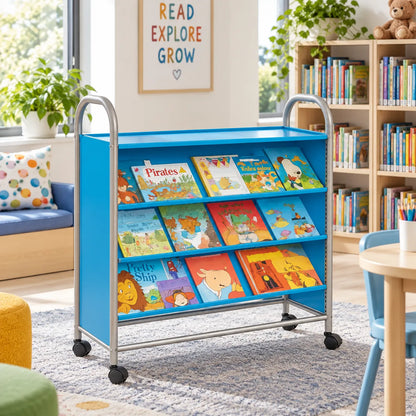 Callero Tilted Shelf Unit in a bright early years classroom – view 8