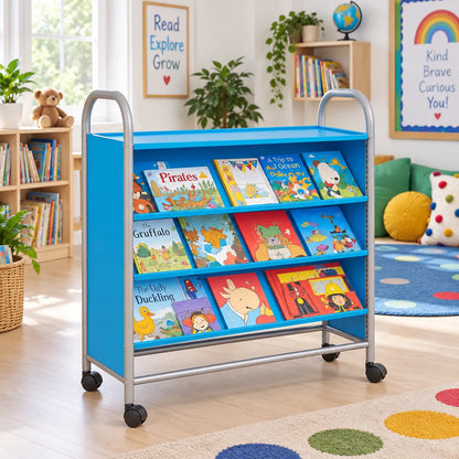 Callero Tilted Shelf Unit in a bright early years classroom – view 1