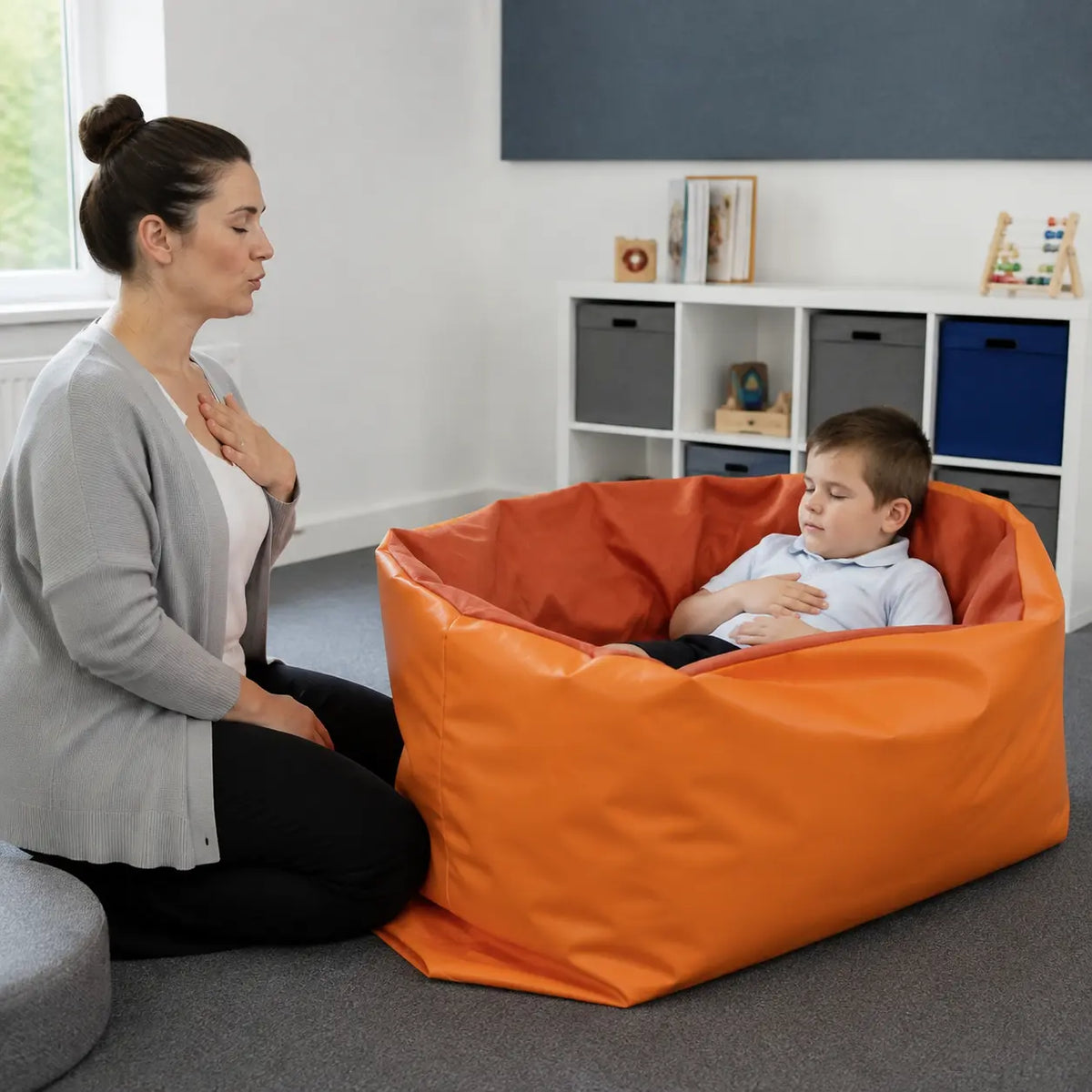 Calming Sensory Cocoon – natural nursery lifestyle scene 7