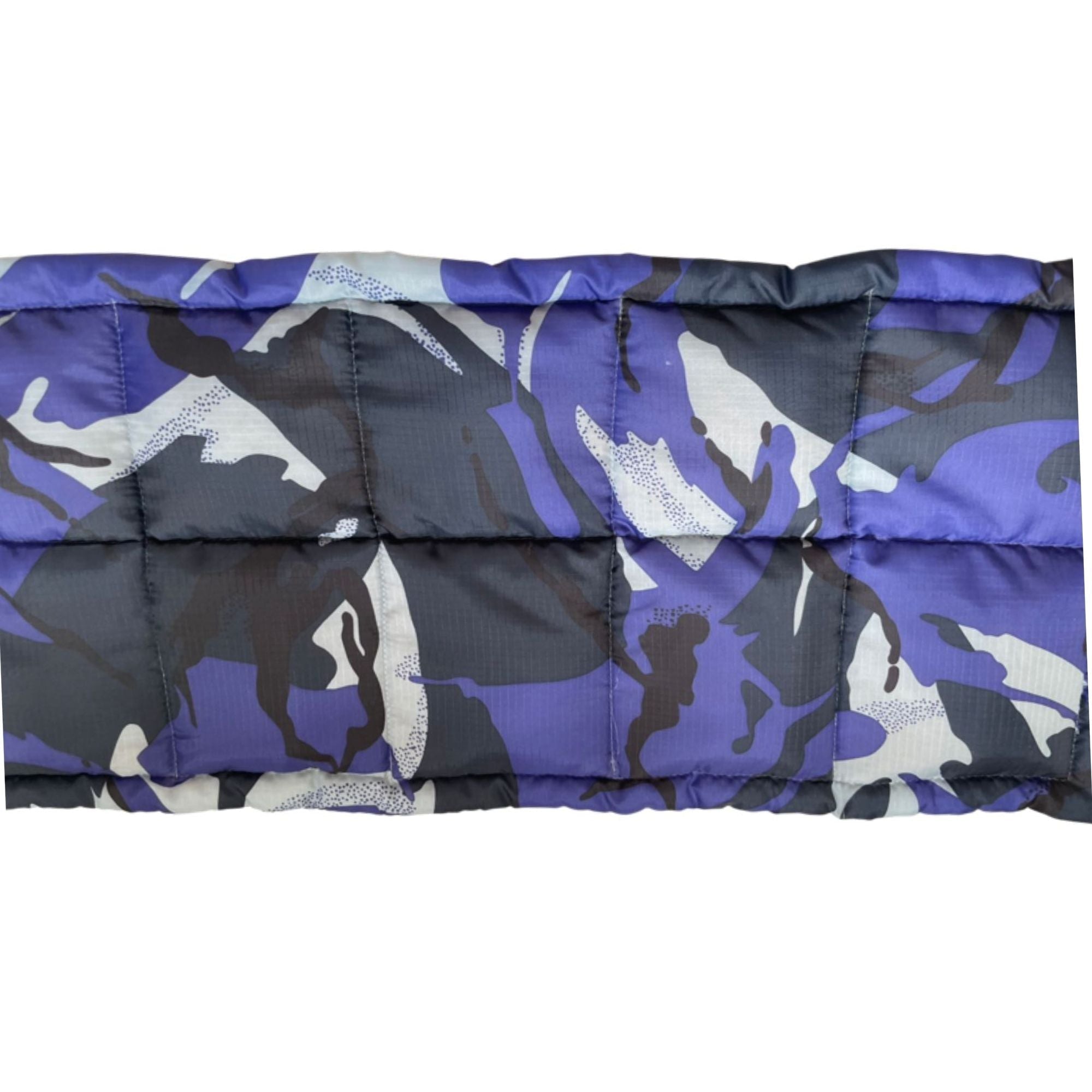 Camo Weighted Lap Pad, Sensory Education's Weighted Lap Pads are designed to apply calming deep pressure to the lap and upper legs whilst the user is sitting down. The weight is provided by plastic beads sewn into small individual cells that mould themselves to the body or legs. The user experiences the deep pressure from the weight of the Lap Pad which has a calming effect helping attention span and reducing excessive fidgeting. Because of the size of the Lap Pad, it is a cost effective, safe and portable 