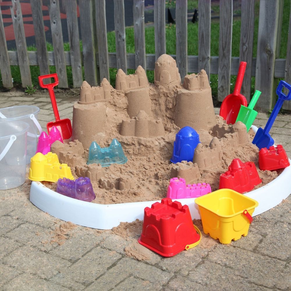 Castle Maker Set Set of 16, Presenting the Castle Maker Set—a complete 16-piece kit designed to unleash your child's imagination and foster their developmental skills. This all-in-one sandcastle creation kit will make beach days and sandbox play more magical than ever before. Castle Maker Set Set of 16 Features: 🏰 Variety of Moulds: The Castle Maker set includes an array of mould shapes to construct intricate sandcastles. Choose from round towers, square corners, turrets, and castellated walls to build the 