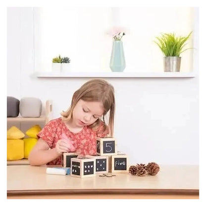Chalk Wooden Cubes-Chalk Wooden Cubes