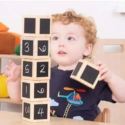 Chalk Wooden Cubes-Chalk Wooden Cubes