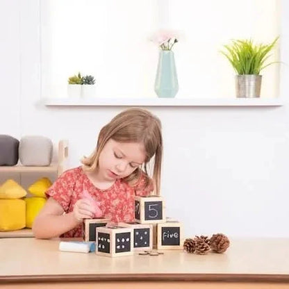 Chalk Wooden Cubes-Chalk Wooden Cubes