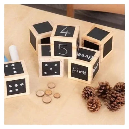 Chalk Wooden Cubes-Chalk Wooden Cubes