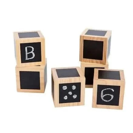 Chalk Wooden Cubes-Chalk Wooden Cubes