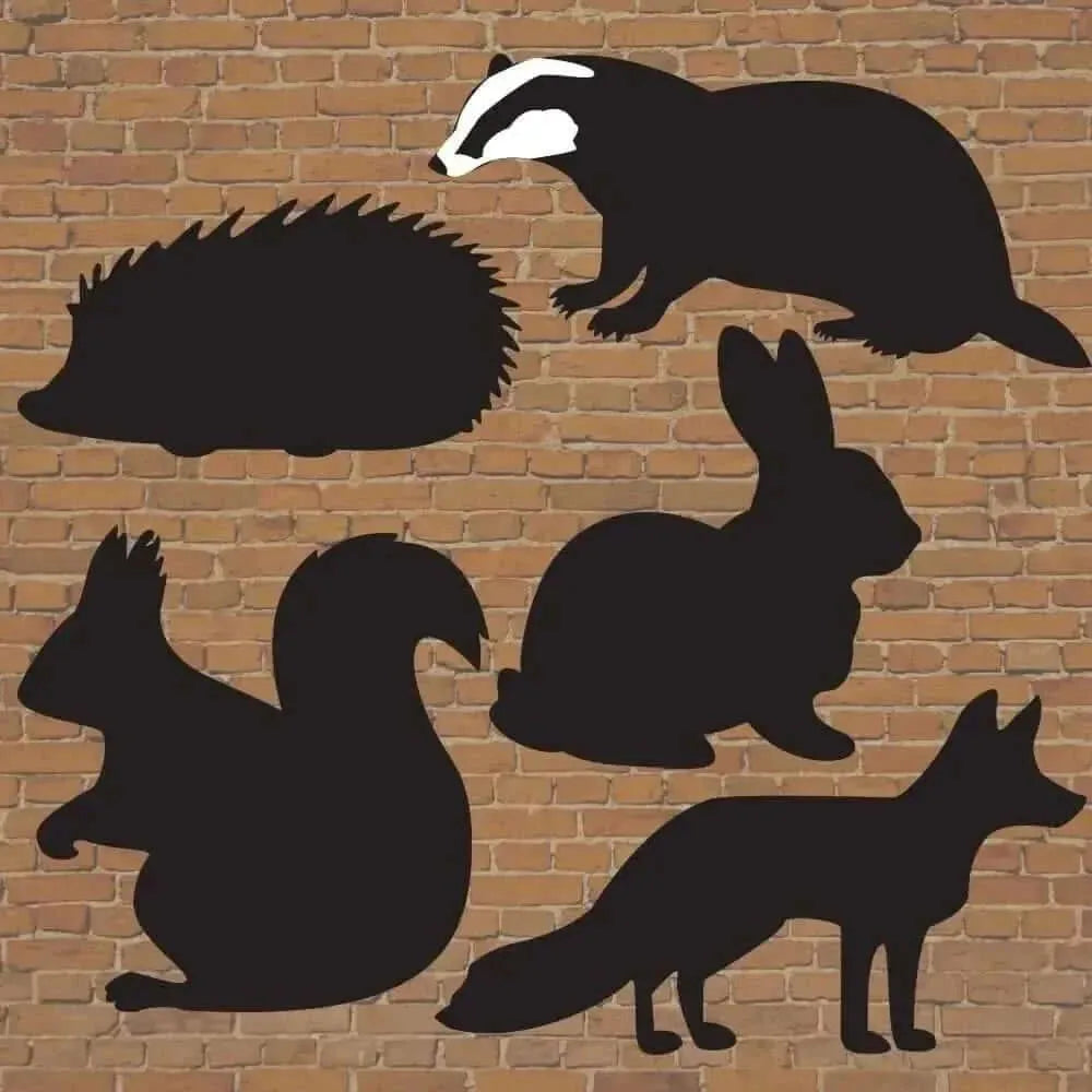 Chalkboards woodland animals set of 5-Chalkboards woodland animals set of 5