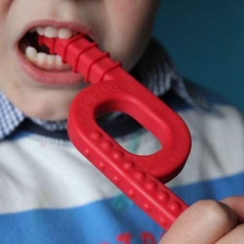 Chew Stixx Gripper, Chew Stixx provide a safe and bacteria free alternative for children who chew on shirts, pencils, fingers, etc. Chew Stixx combines multiple food simulating textures into one cost-effective chew Due to the alternating textures of this product, it is an excellent chewable hand fidget for children craving sensory input, and the input received from destructive oral motor grinding. The textures of this product were designed by therapists to simulate the ever changing textures of food, theref