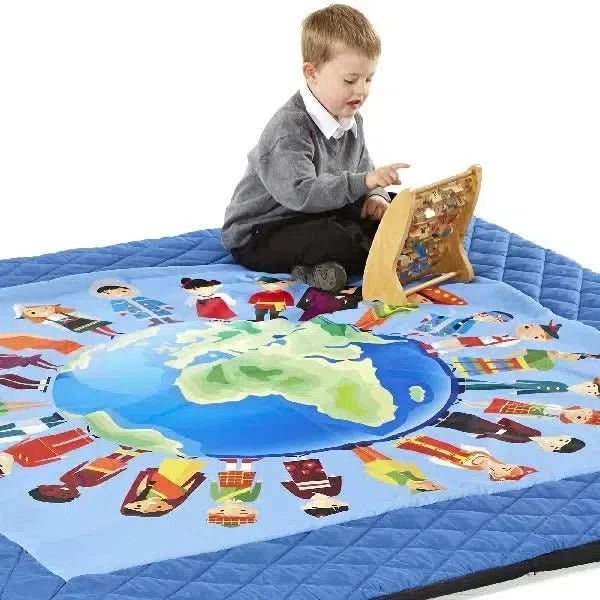 Children of the World Quilted Mat-Children of the World Quilted Mat