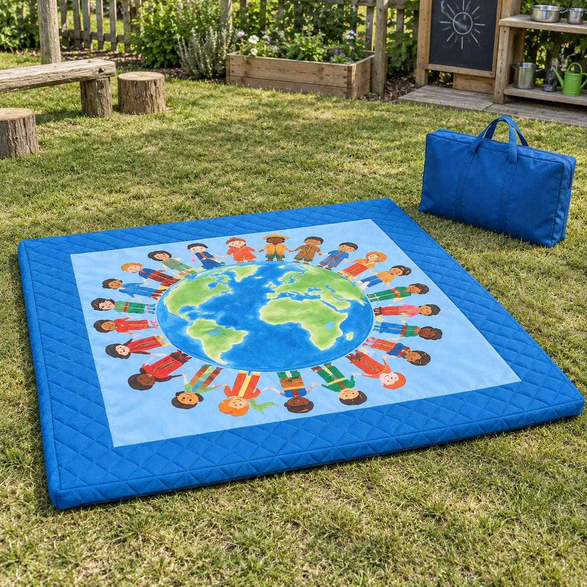Children of the World Quilted Mat lifestyle image 4 of 8