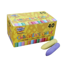 Childrens Chunky Chalk Pack of 40-Childrens Chunky Chalk Pack of 40