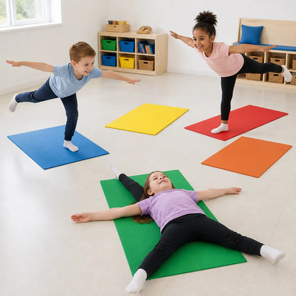 Children's Exercise Mats Pack of 5 – natural nursery lifestyle scene 4