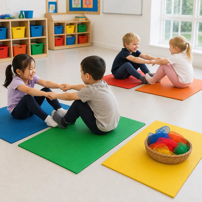 Children's Exercise Mats Pack of 5 – natural nursery lifestyle scene 8