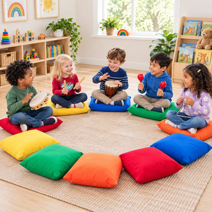 Children’s Floor cushions pack of 10-Children’s Floor cushions pack of 10