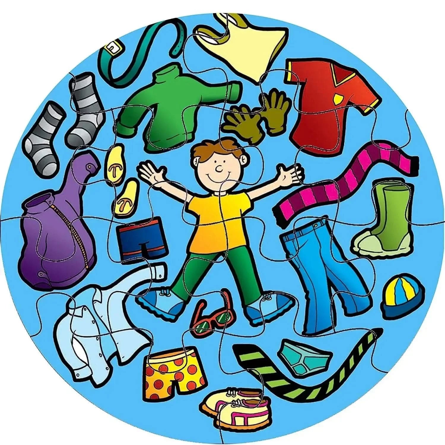 Children's Giant Jigsaw Dressing Up Activity Mat-Children's Giant Jigsaw Dressing Up Activity Mat