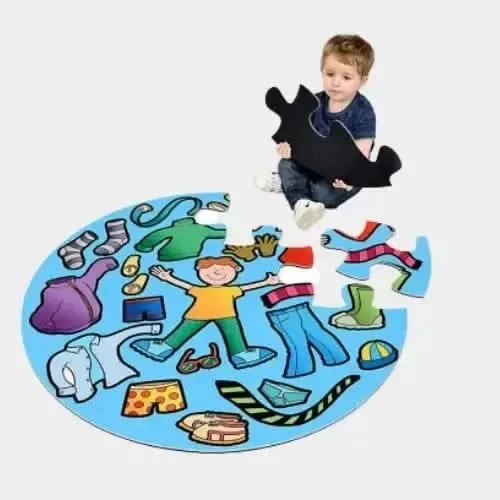 Children's Giant Jigsaw Dressing Up Activity Mat-Children's Giant Jigsaw Dressing Up Activity Mat