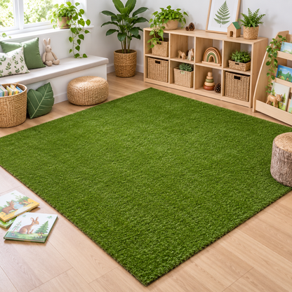 Children's Landscape Grass Rug in an early years indoor or outdoor setting without children, view 2