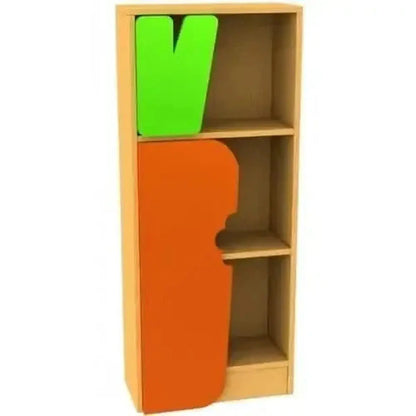 Childrens Novelty Bookcase with Carrot Door-Childrens Novelty Bookcase with Carrot Door-Childrens Novelty Bookcase with Carrot Door