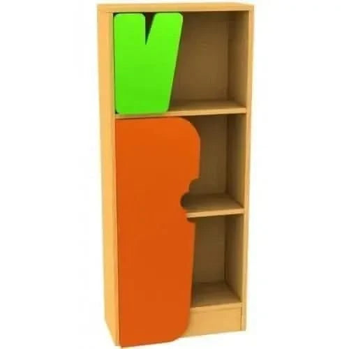 Childrens Novelty Bookcase with Carrot Door-Childrens Novelty Bookcase with Carrot Door