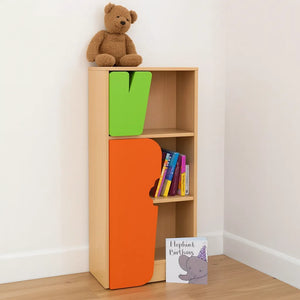 Childrens Novelty Bookcase with Carrot Door-Childrens Novelty Bookcase with Carrot Door
