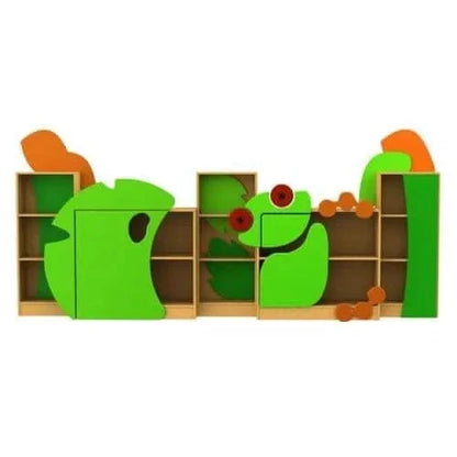 Childrens Novelty Frog Bookcase with Feature Panels-Childrens Novelty Frog Bookcase with Feature Panels