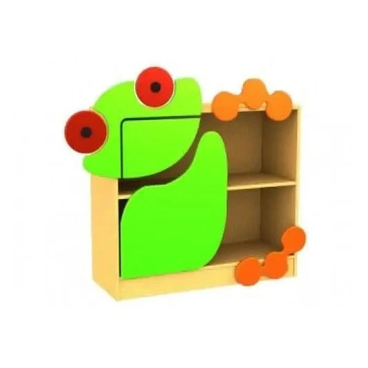 Childrens Novelty Frog Themed Bookcase Set-Childrens Novelty Frog Themed Bookcase Set