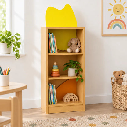 Children’s Novelty Honeybee Bookcase with Feature Panels in a bright early years classroom – view 7