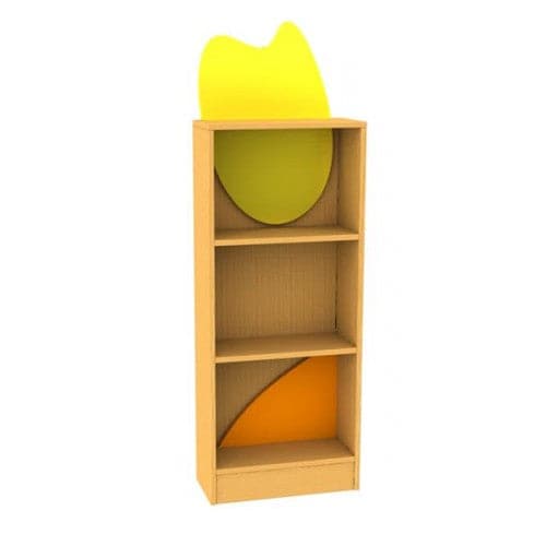 Childrens Novelty Honeybee Bookcase with Feature Panels, Brightly coloured bookcases will bring the_x000D_ outside in Our Natural World range is a set of themed bookcases featuring easily identifiable images from the world outside our window and will make any environment the envy of others who see it. The bookcases are 18mm MFC faced and edged on all sides in beech. The feature panels and doors are painted in water based laquers for safety and are available in the colours as featured below The range has bee