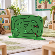Children's Nursery Room Divider Play Panel - Snake in a bright early years classroom