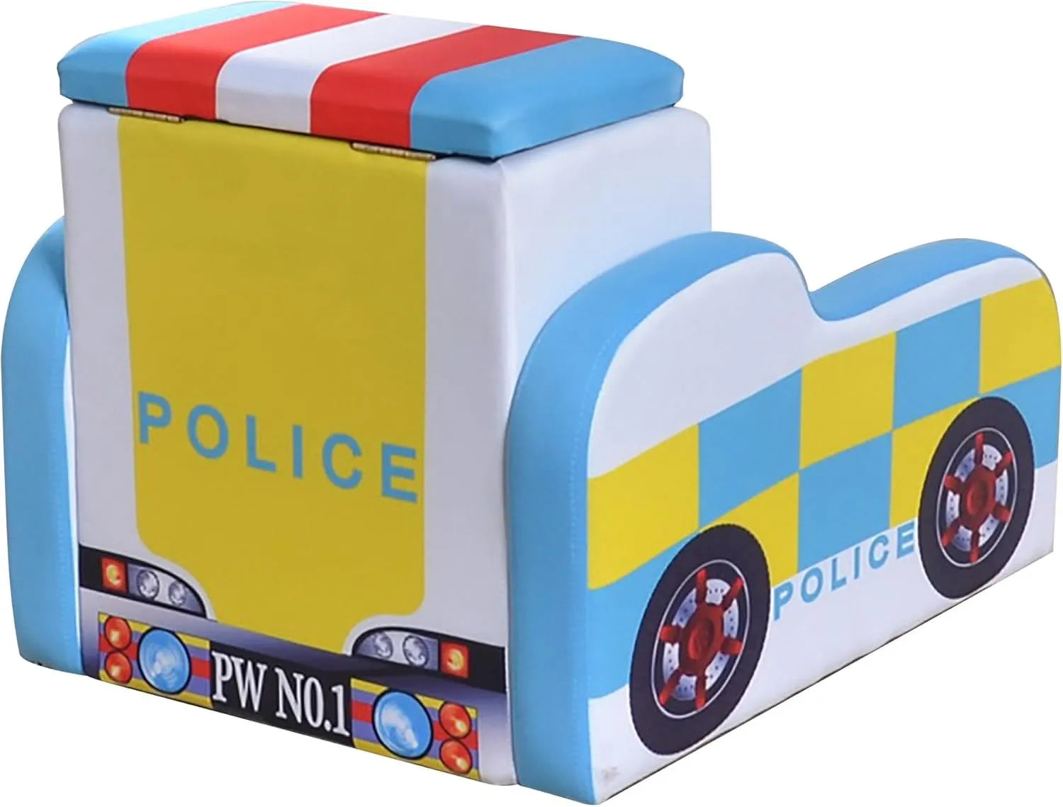 Children's Police Sofa with Storage-Children's Police Sofa with Storage