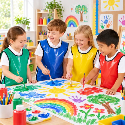 Children’s PVC Coated Tabards-Pack of 4-Children’s PVC Coated Tabards-Pack of 4