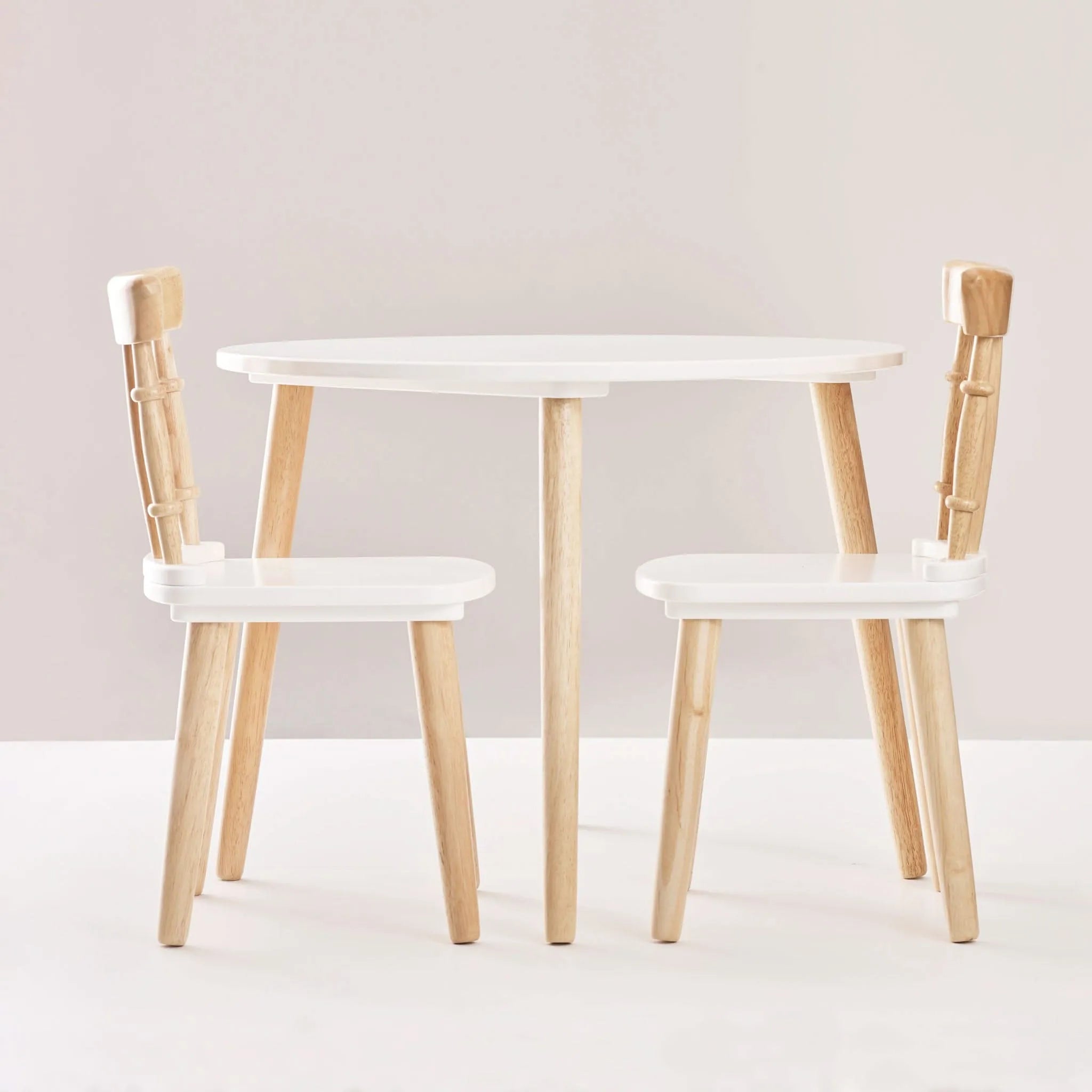 Children's Wooden Table and Chairs-Children's Wooden Table and Chairs