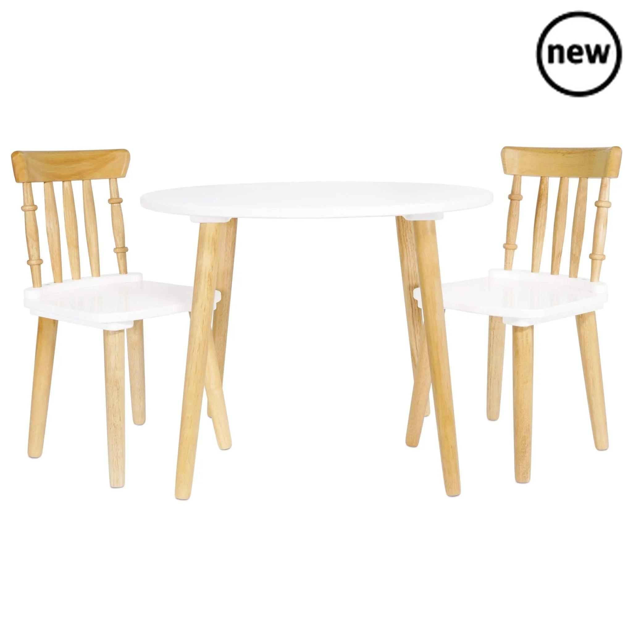 Children's Wooden Table and Chairs-Children's Wooden Table and Chairs