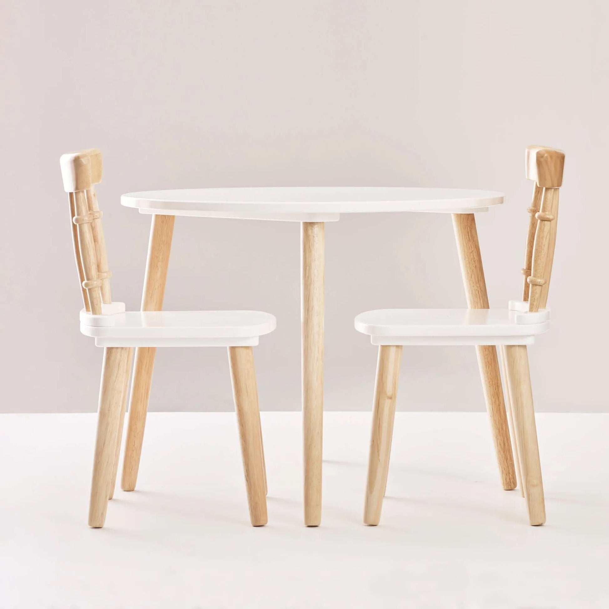 Children's Wooden Table and Chairs-Children's Wooden Table and Chairs