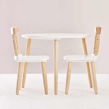 Children's Wooden Table and Chairs-Children's Wooden Table and Chairs