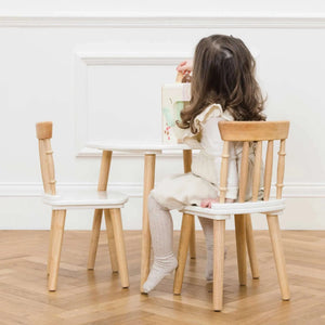 Children's Wooden Table and Chairs-Children's Wooden Table and Chairs