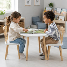 Children's Wooden Table and Chairs-Children's Wooden Table and Chairs