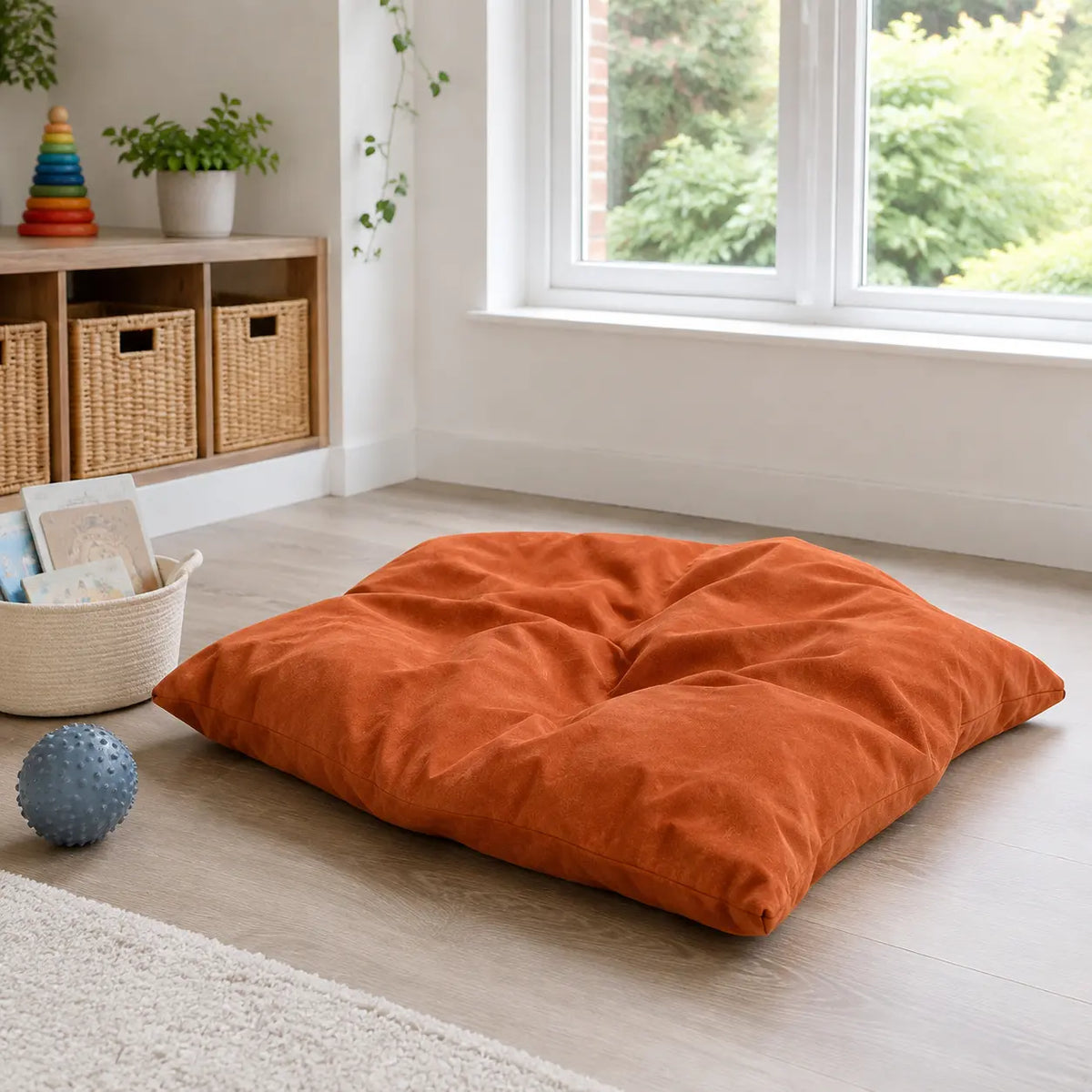 Chillout Wibble Wobble Mat product view in a natural light nursery corner