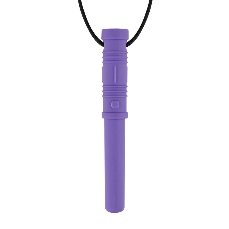 CHUIT Chew Biter Saber Sensory Chewelry, The CHUIT Chew Biter Saber is not only functional but also stylish. It features a sleek and modern design that resembles a saber, making it a cool and trendy accessory. Designed to be discreet and non-distracting, it can be worn around the neck or kept in a pocket for easy access whenever needed.Made from high-quality, food-grade silicone, the Chew Biter Saber is safe for chewing and free from harmful chemicals such as BPA, lead, and phthalates. It is designed to wit