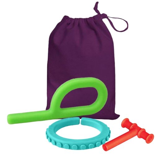 CHUIT Chew Therapy Starter Kit, Introducing our Sensory Chewy Tubes and Autism Chew Toys, specifically designed to provide oral sensory input for children. Our Chew Therapy Starter Kit is the perfect solution for those who crave chewing and require support in developing oral motor skills.This comprehensive kit includes a selection of sensory chew tubes that have been carefully designed and tested to meet the needs of children seeking oral stimulation. The chew tubes not only satisfy the child's craving for 