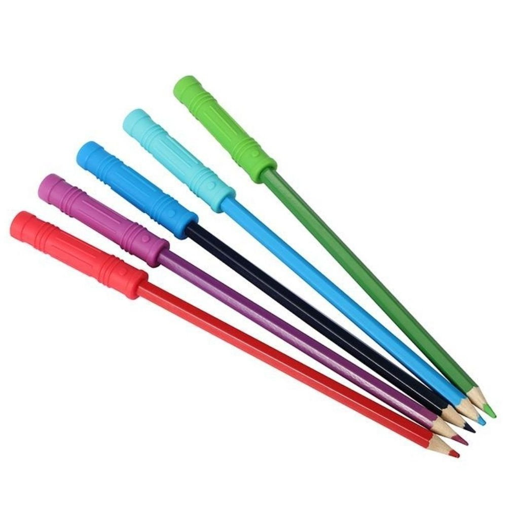 CHUIT Pencil Saber topper, The CHUIT Pencil Saber toppers are specifically designed to cater to individuals who have a need to chew. Whether it is children seeking a way to calm and self-regulate or anyone looking for a safe chewing solution, these toppers offer the perfect solution.When it's time to focus on homework, taking notes, or any other task that requires concentration, the CHUIT Pencil Saber toppers provide an effective focus point. By channeling the need to chew into these toppers, individuals ca