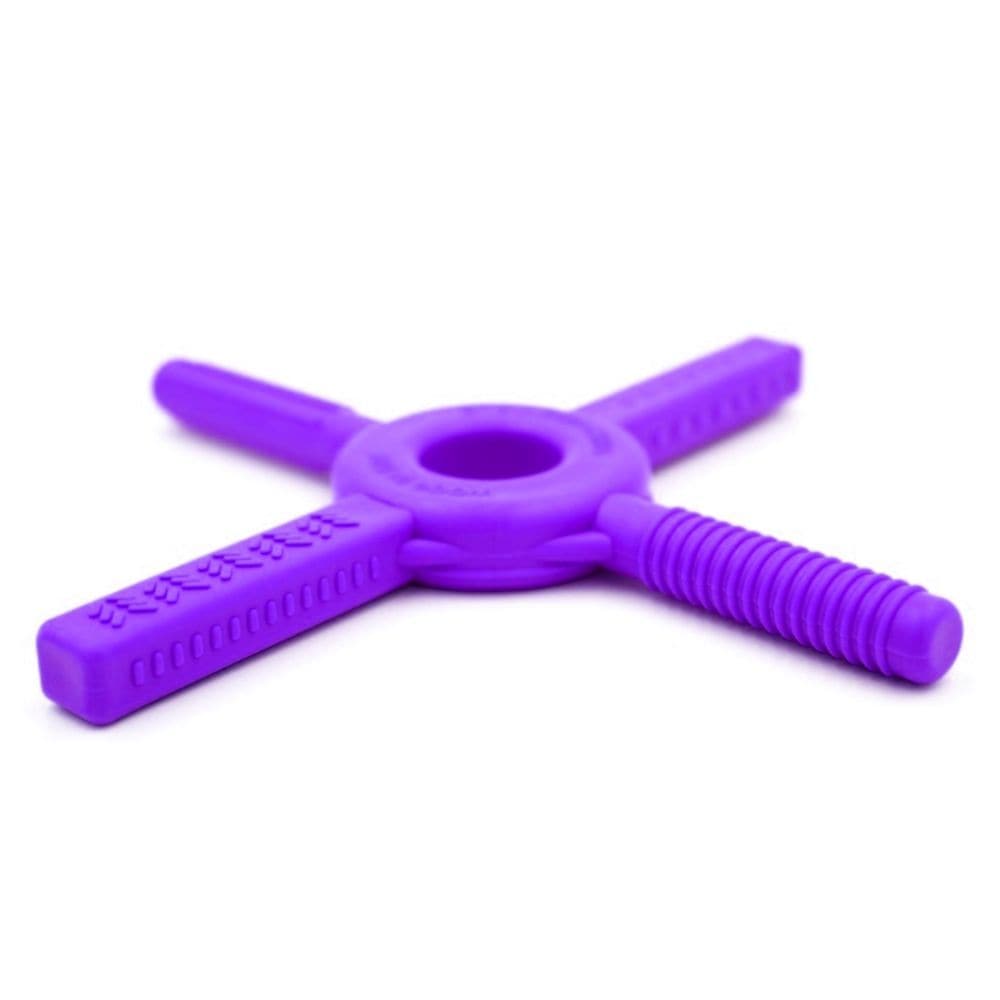CHUIT Tetrus Fidget Chew, Looking for a fidget chew that combines style, practicality, and sensory benefits? Look no further than the CHUIT Tetrus Fidget Chew! This innovative chew tool is the ultimate sensory seeker's companion, offering a multitude of features to provide a satisfying and therapeutic chewing experience.Featuring 4 uniquely textured arms, the CHUIT Tetrus Fidget Chew delivers a variety of chew sensations that cater to every individual's preferences. Whether you prefer the circular bump, rid