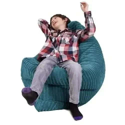Classic Cord Junior Bean Bag - Green-Classic Cord Junior Bean Bag - Green