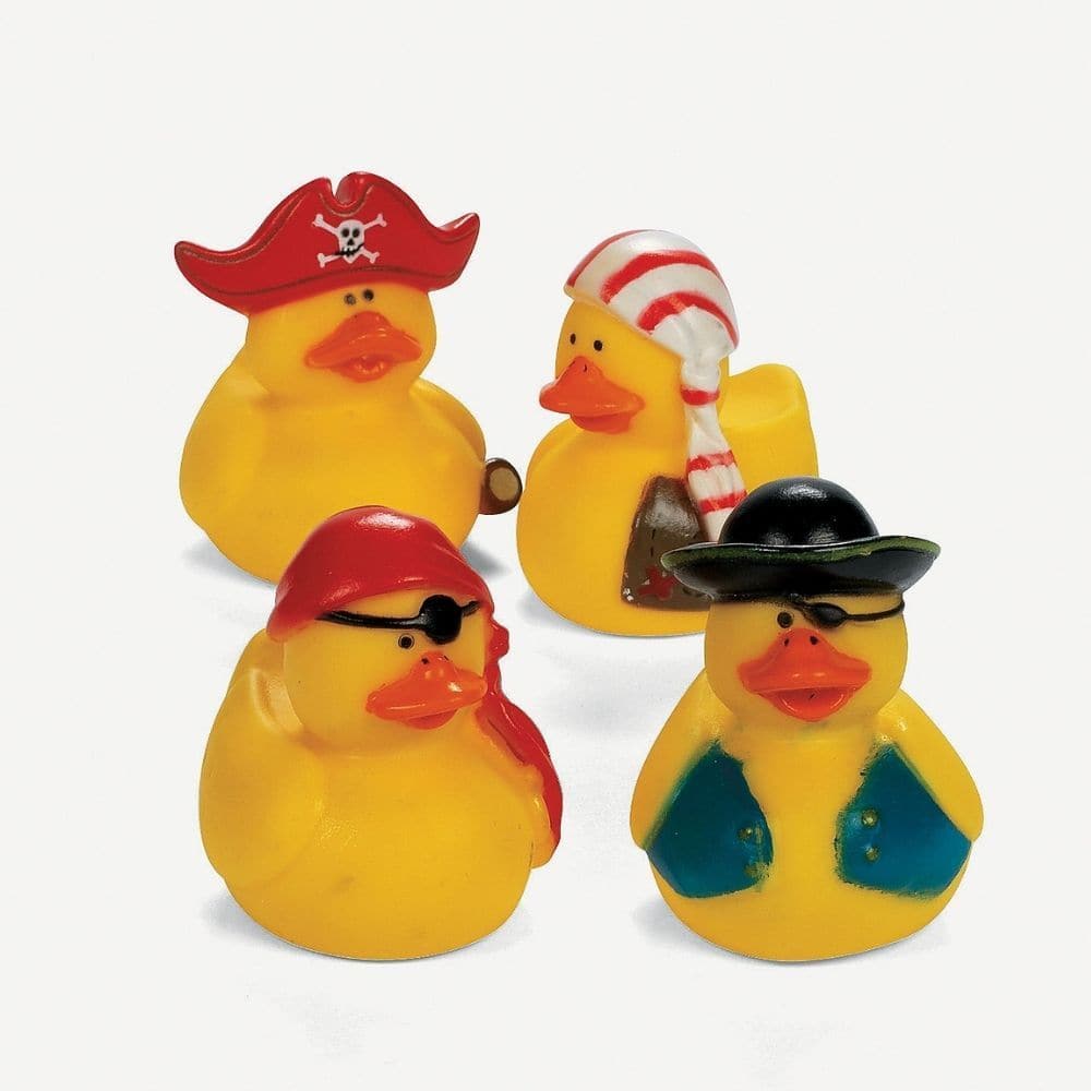 Classic Pirate Rubber Duckies, Introducing our Pirate Themed Rubber Ducks, the perfect companion for bath time adventures! These unique and playful rubber ducks are a must-have novelty toy that will make every bath experience more enjoyable. With their charming pirate designs, these duck-aneers are ready to set sail for a swashbuckling adventure in your bathtub! Let your imagination run wild as you create thrilling tales of high seas and treasure hunts. These Pirate Rubber Duckies will bring a touch of exci